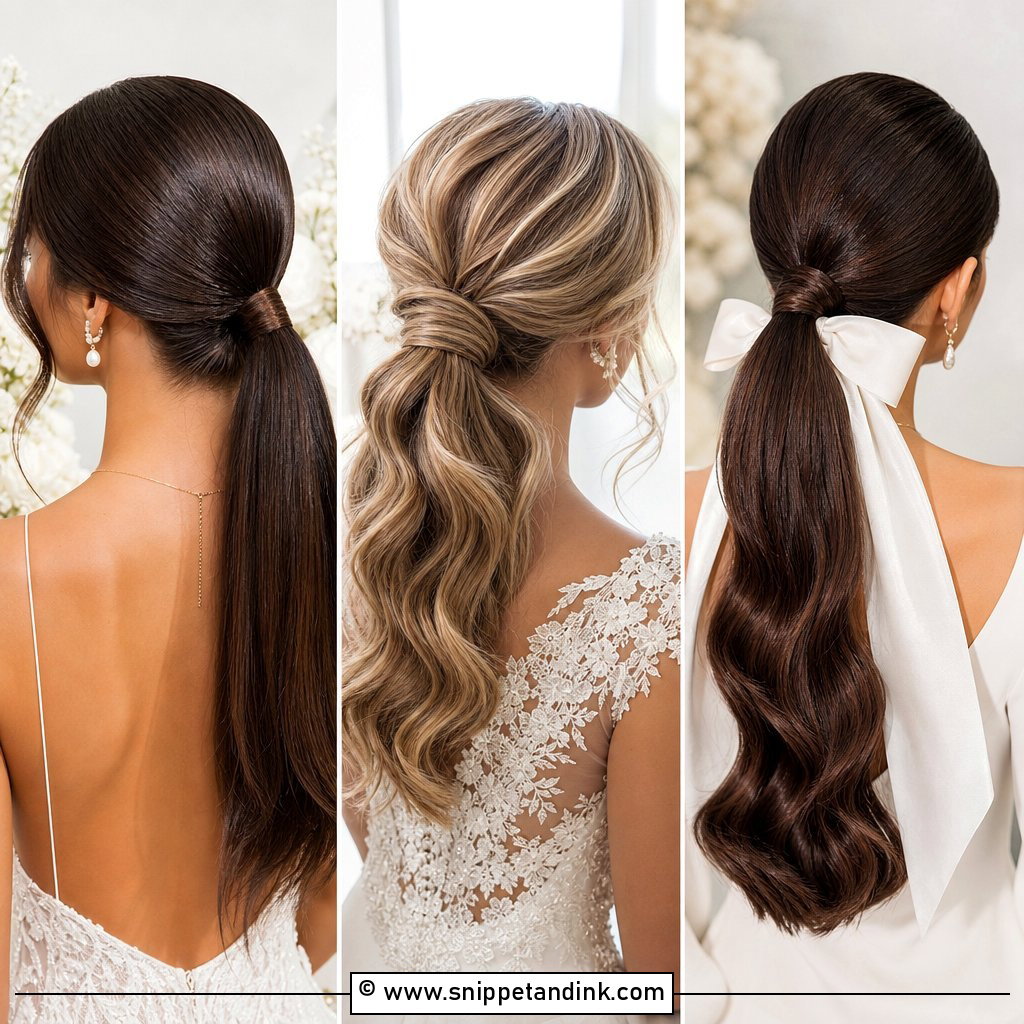 20 Hair Ponytail Styles Wedding Chic Bridal Looks