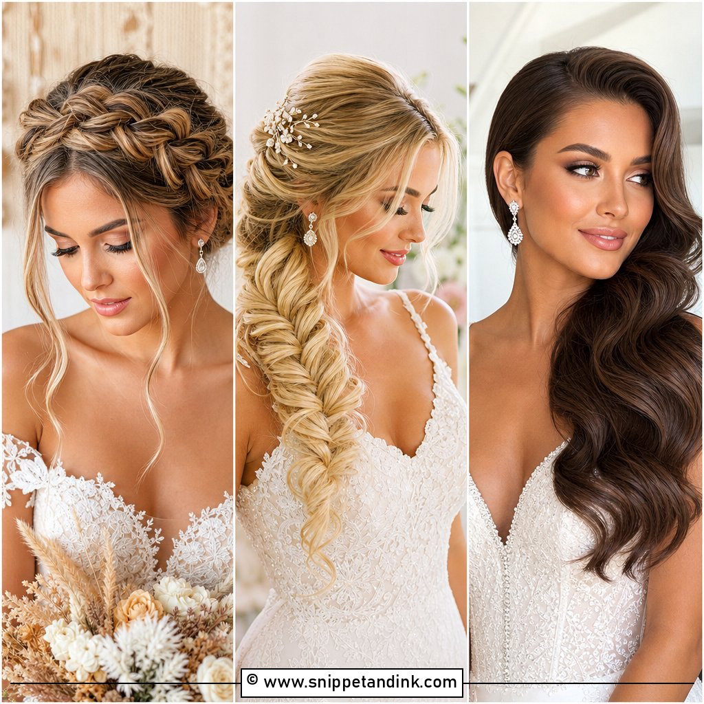 20 Hair Styles for Brides Romantic Wedding-Day Ideas
