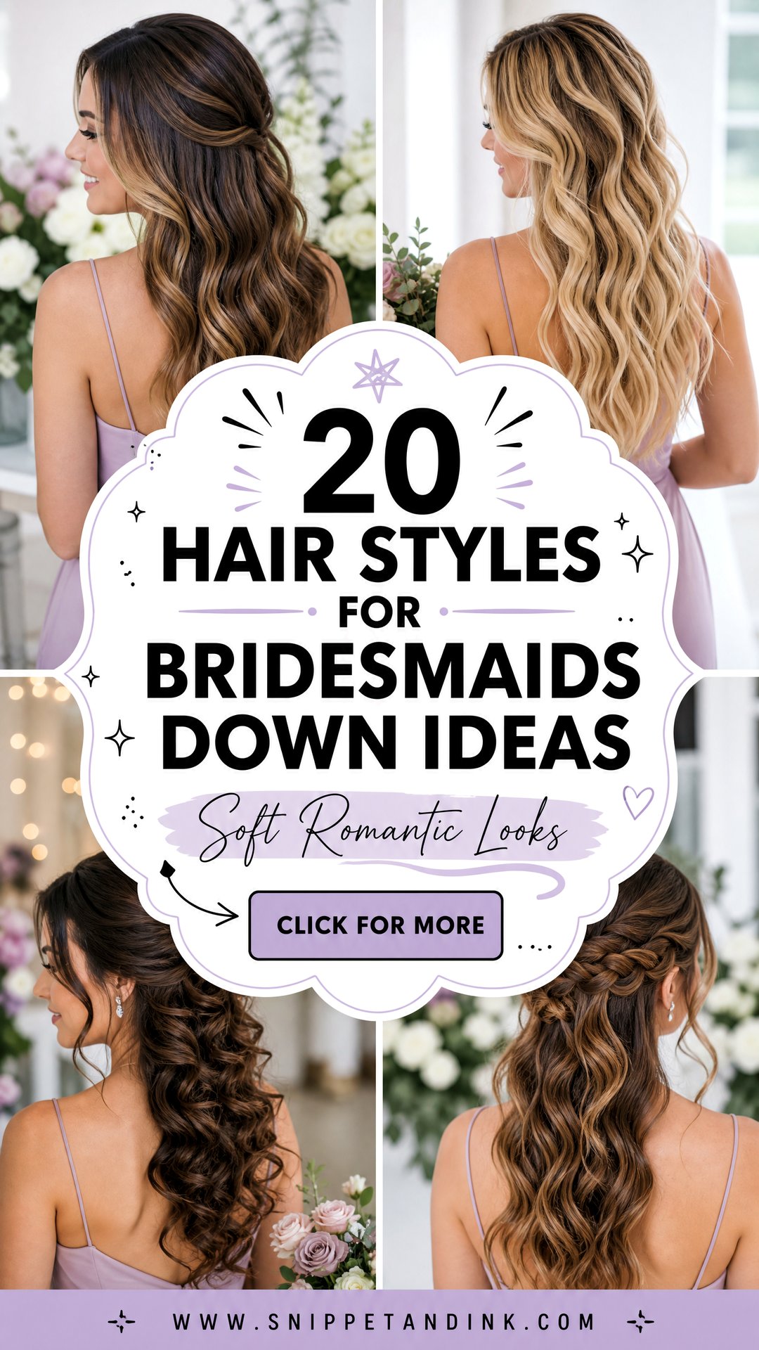 20 Hair Styles for Bridesmaids Down Soft Romantic Looks - 20 Hair Styles for Bridesmaids Down: Soft Romantic Looks