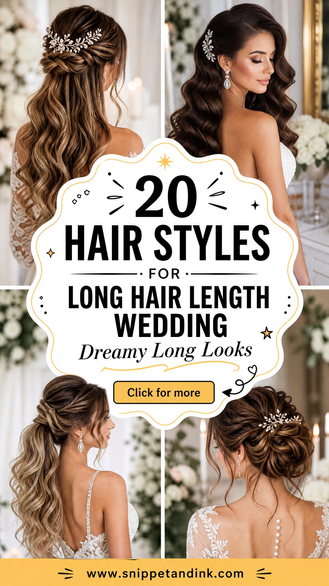 20 Hair Styles for Long Hair Length Wedding Dreamy Looks - 20 Hair Styles for Long Hair Length Wedding: Dreamy Looks