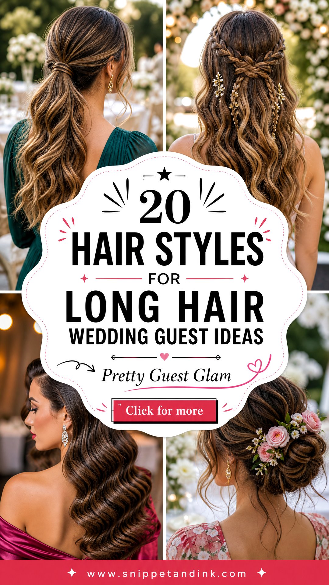 20 Hair Styles for Long Hair Wedding Guest Pretty Ideas - 20 Hair Styles for Long Hair Wedding Guest: Pretty Ideas