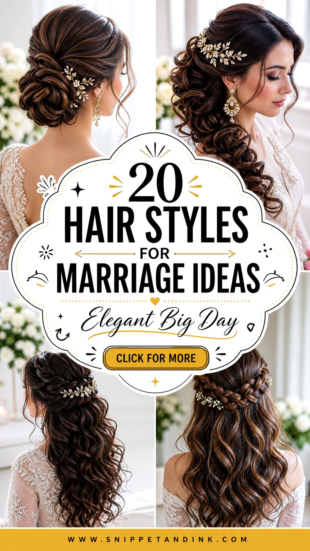 20 Hair Styles for Marriage Elegant Looks for the Big Day - 20 Hair Styles for Marriage: Elegant Looks for the Big Day