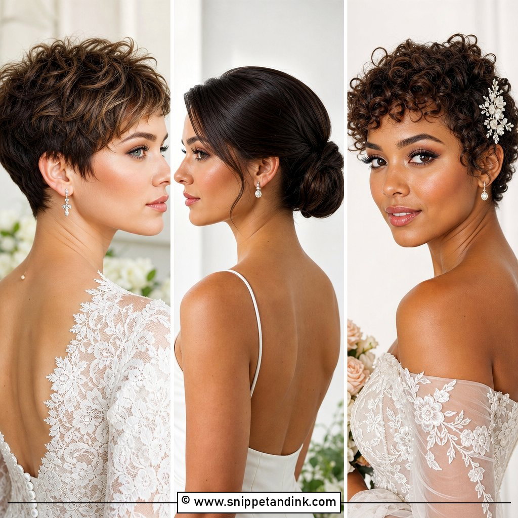 20 Hair Styles for Short Hair Wedding Ideas Chic Bridal Looks