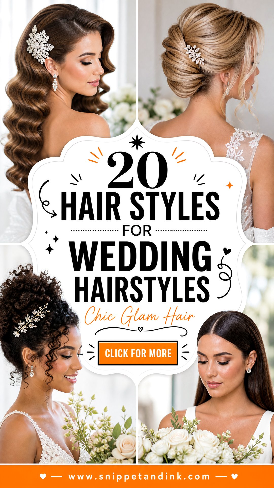 20 Hair Styles for Wedding Hairstyles for Chic Glam - 20 Hair Styles for Wedding Hairstyles for Chic Glam