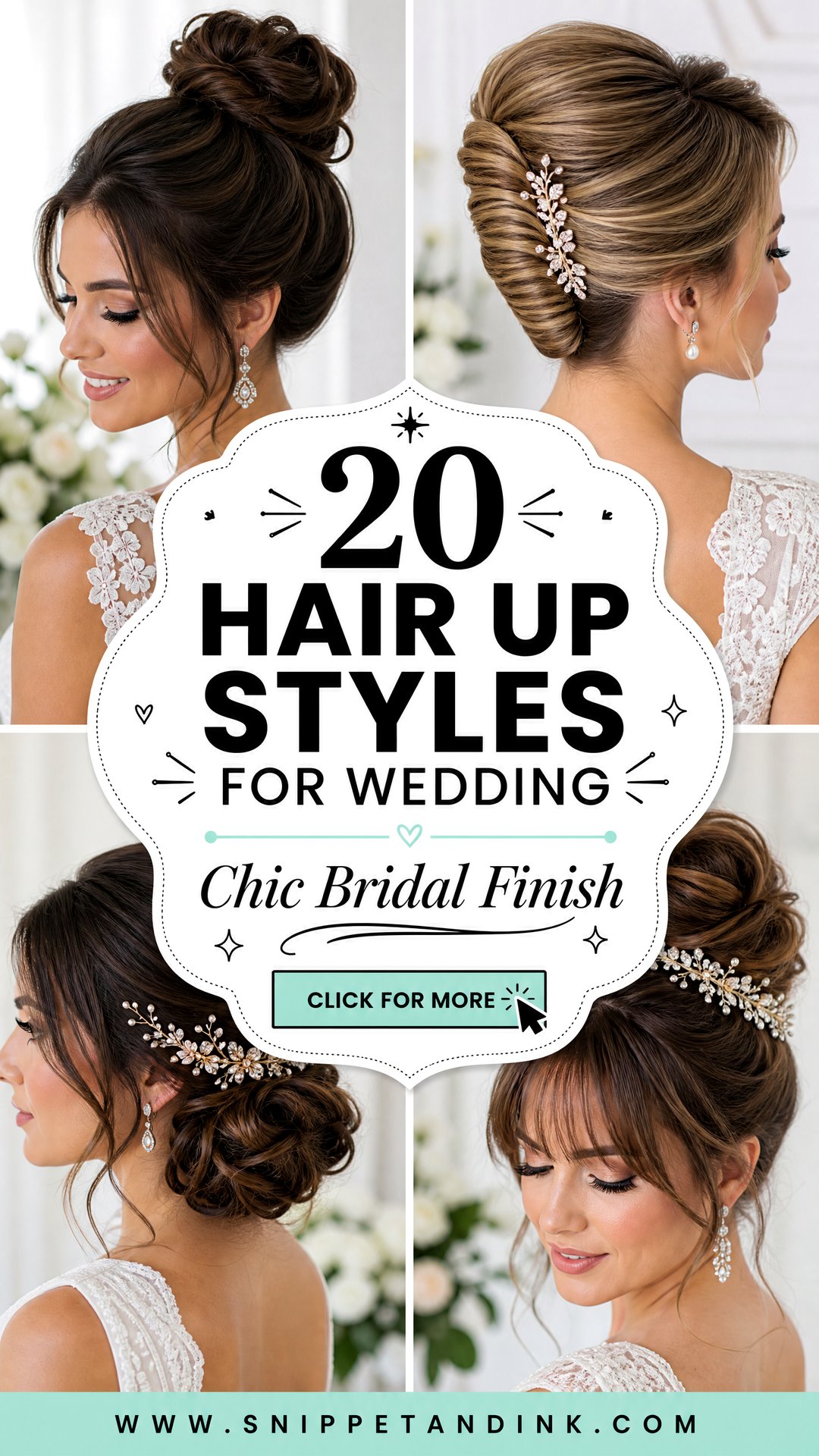 20 Hair Up Styles for Wedding for a Chic Finish - 20 Hair Up Styles for Wedding for a Chic Finish