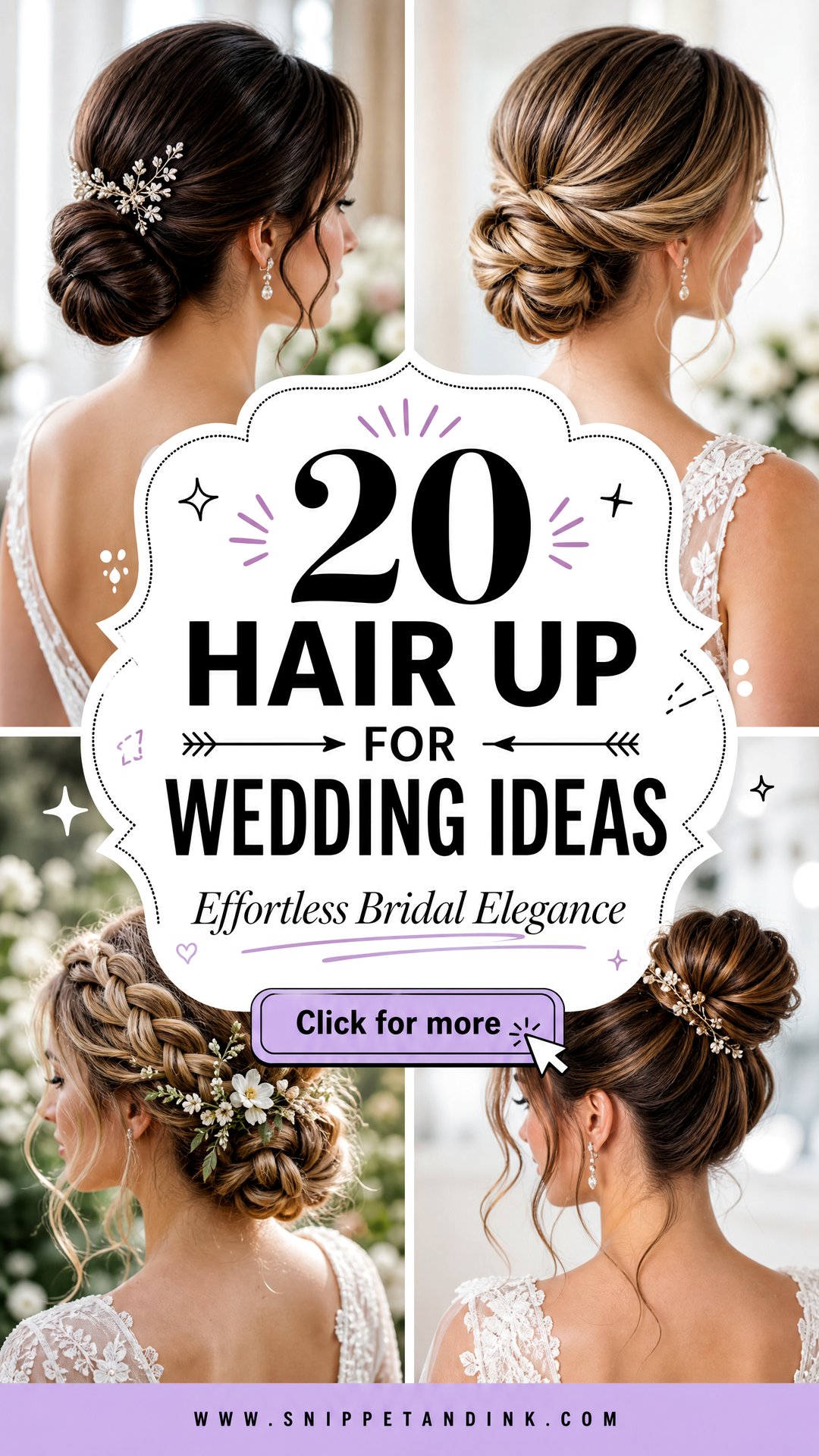 20 Hair Up for Wedding Ideas for Effortless Elegance - 20 Hair Up for Wedding Ideas for Effortless Elegance