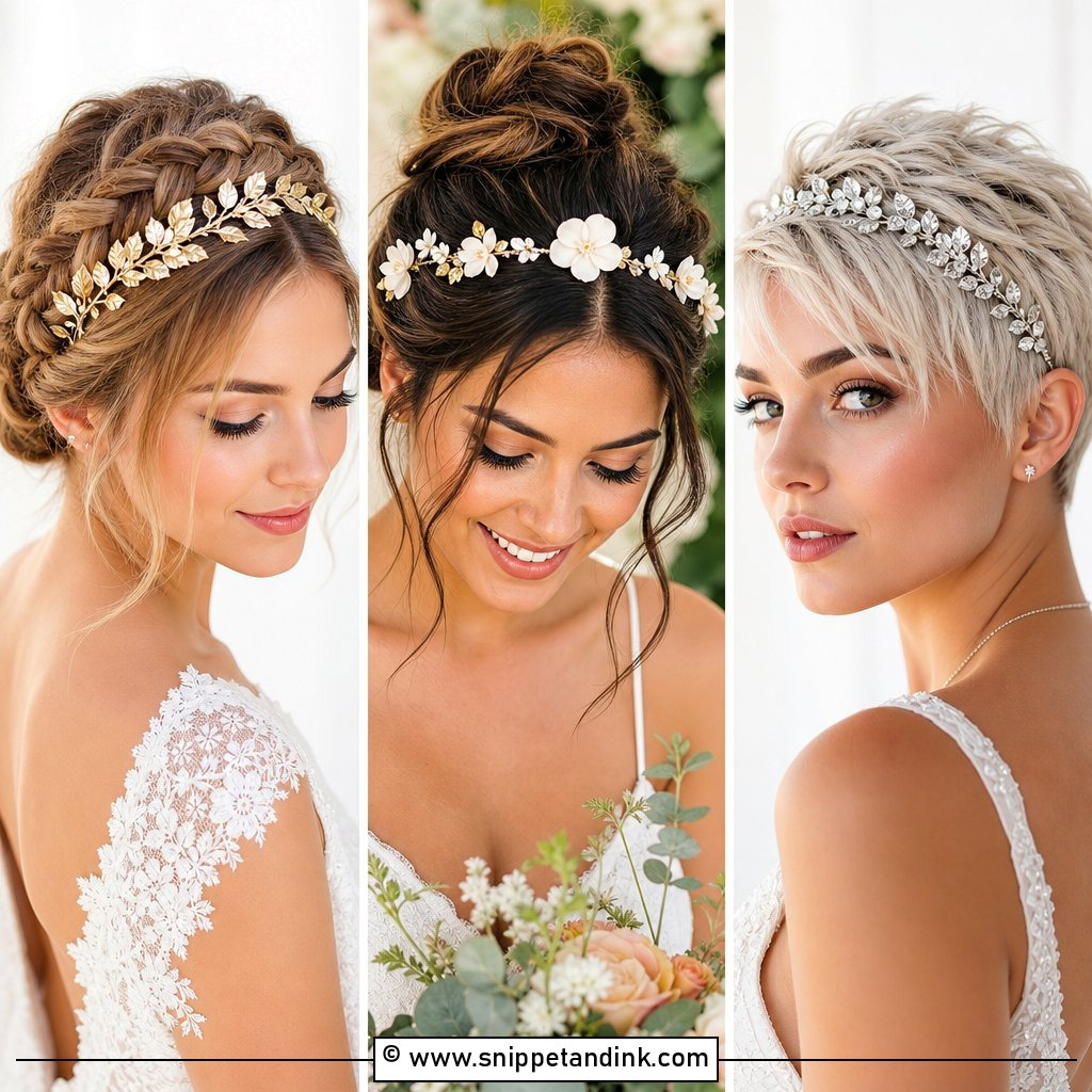 20 Hairband Wedding Hairstyle Ideas for Modern Brides