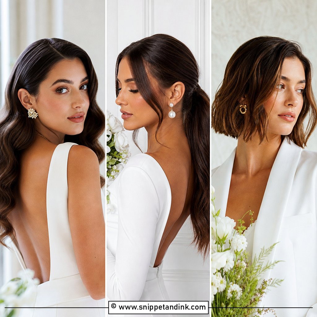 20 Hairstyle for Civil Wedding Ideas for Minimal Chic