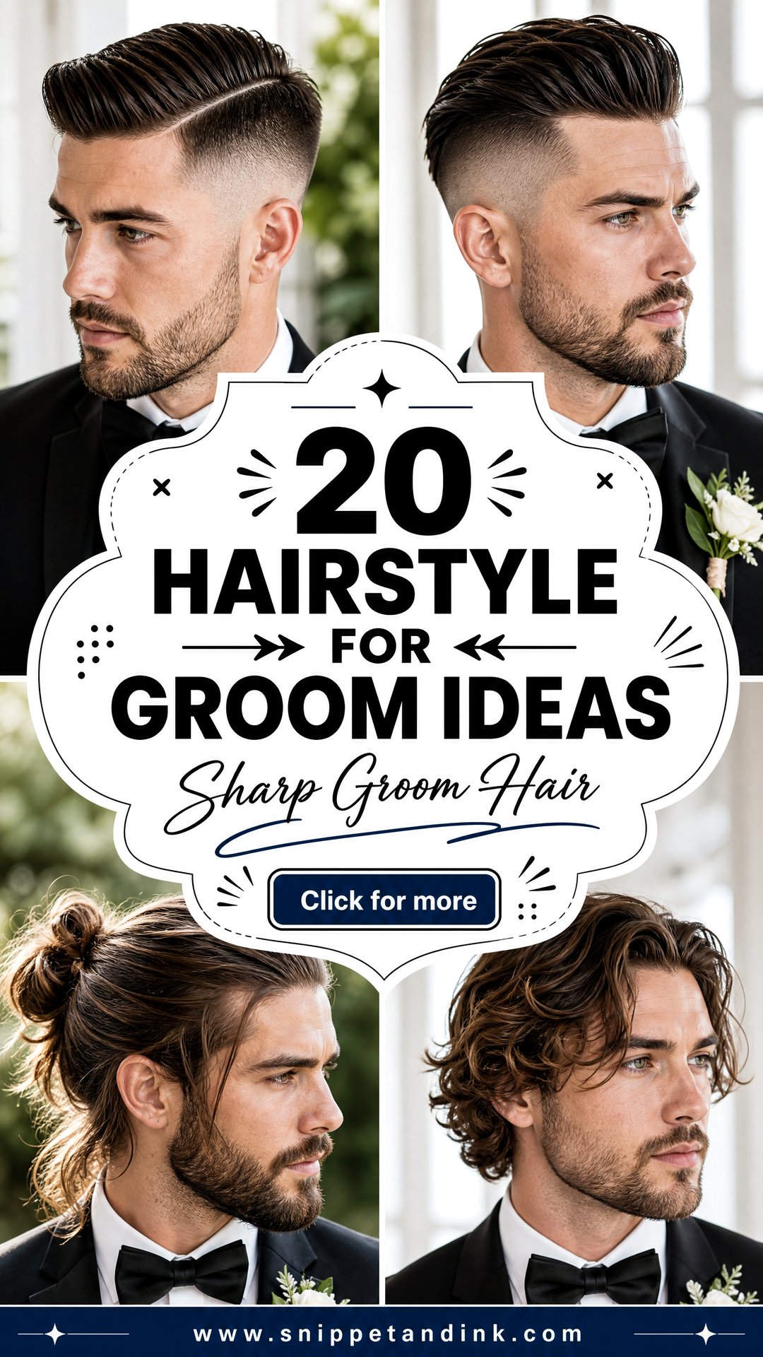 20 Hairstyle for Groom Ideas for a Sharp Wedding Look - 20 Hairstyle for Groom Ideas for a Sharp Wedding Look