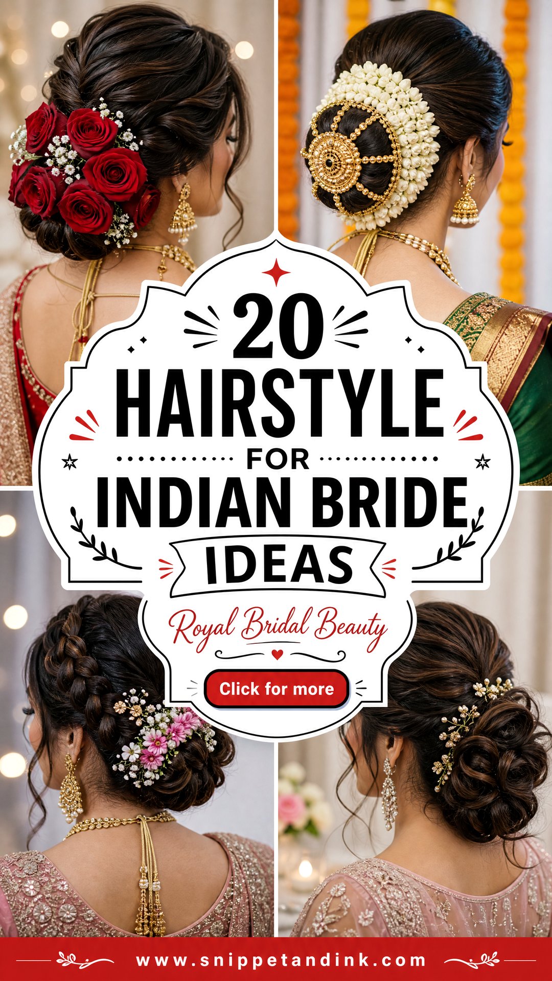 20 Hairstyle for Indian Bride Ideas for a Royal Look - 20 Hairstyle for Indian Bride Ideas for a Royal Look