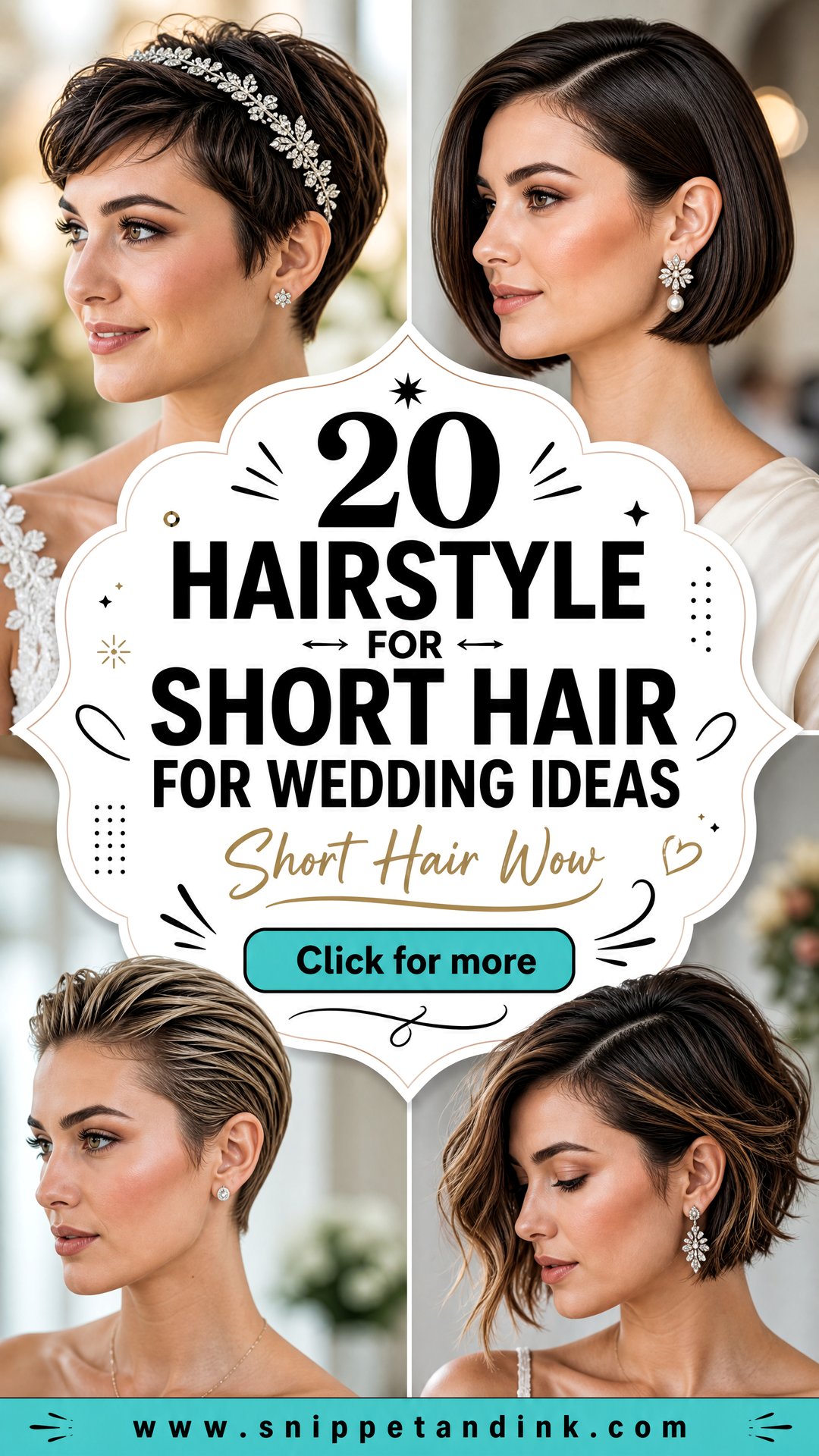 20 Hairstyle for Short Hair for Wedding Ideas That Wow - 20 Hairstyle for Short Hair for Wedding Ideas That Wow