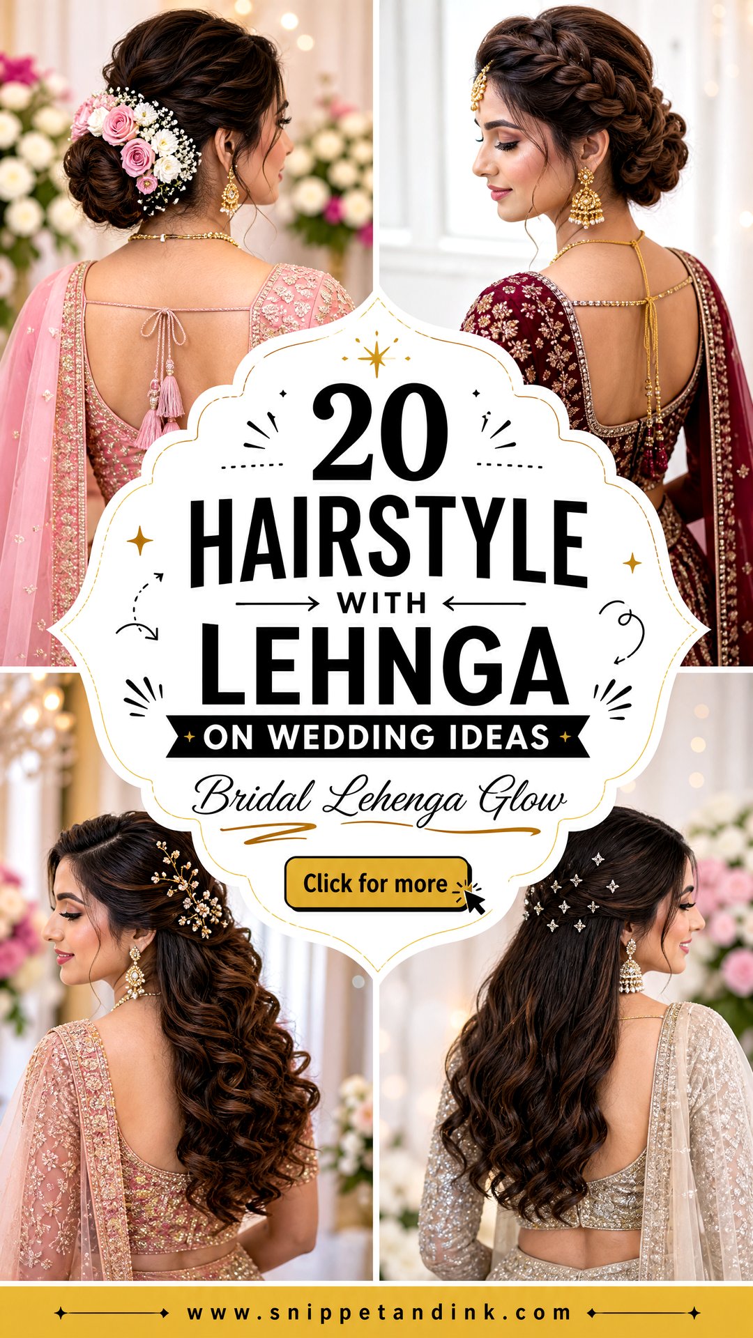 20 Hairstyle with Lehnga on Wedding Ideas for Brides - 20 Hairstyle with Lehnga on Wedding Ideas for Brides
