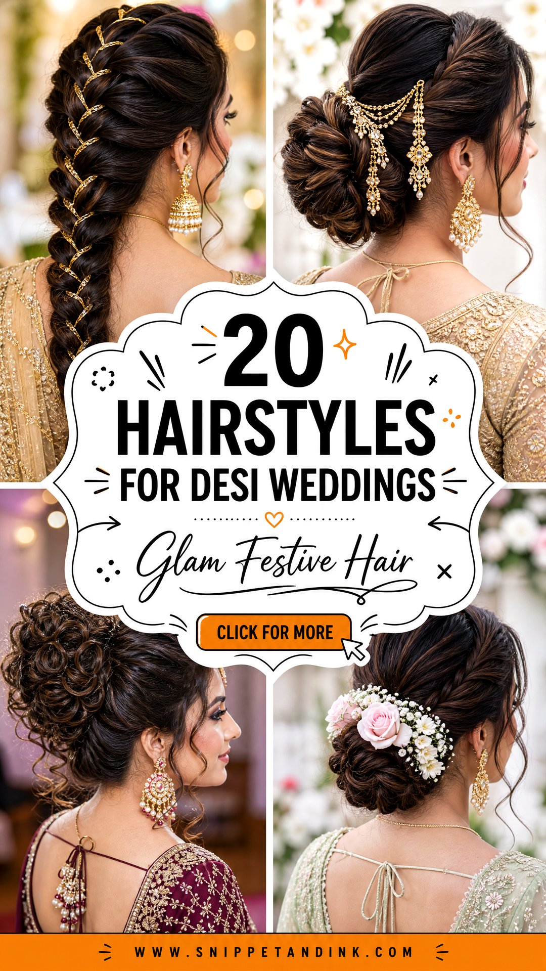 20 Hairstyles for Desi Weddings Glam Festive Looks to Try - 20 Hairstyles for Desi Weddings: Glam Festive Looks to Try