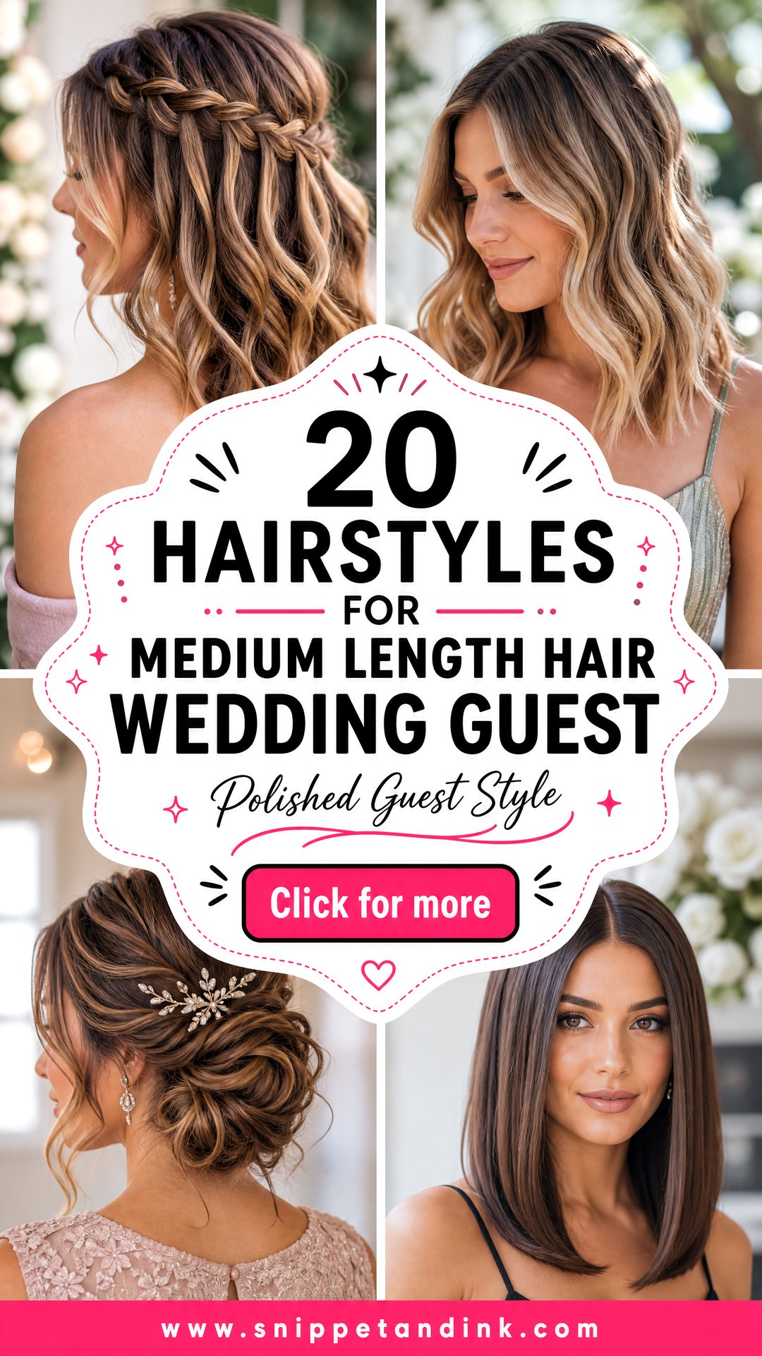 20 Hairstyles for Medium Length Hair Wedding Guest Chic Ideas - 20 Hairstyles for Medium Length Hair Wedding Guest: Chic Ideas