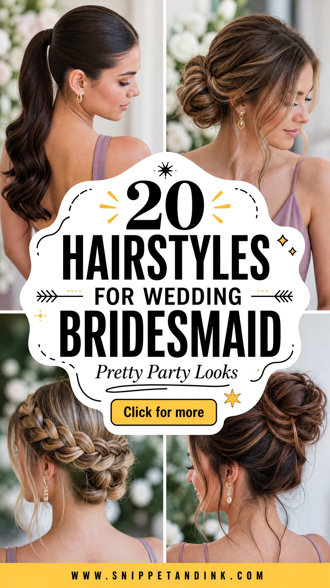 20 Hairstyles for Wedding Bridesmaid Pretty Party Looks - 20 Hairstyles for Wedding Bridesmaid: Pretty Party Looks