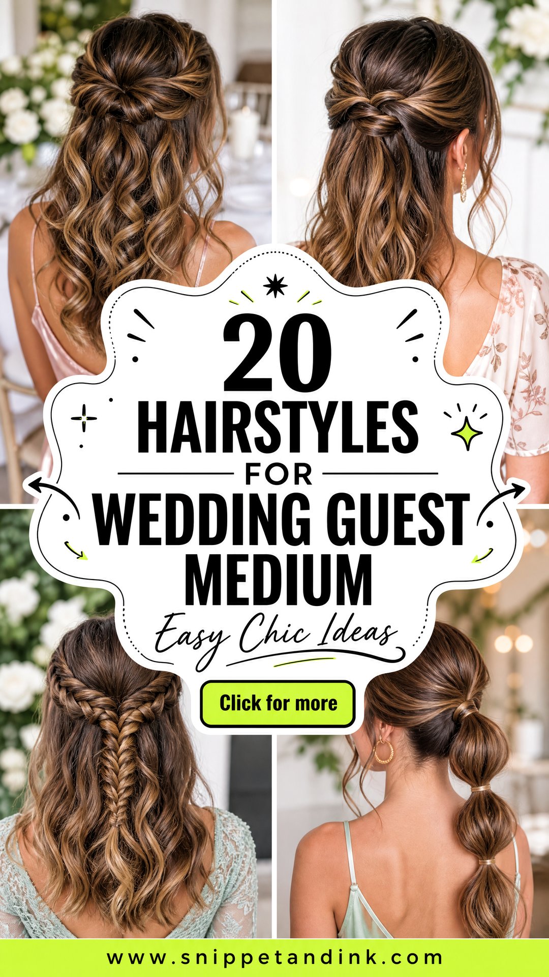20 Hairstyles for Wedding Guest Medium Easy Chic Ideas - 20 Hairstyles for Wedding Guest Medium: Easy Chic Ideas