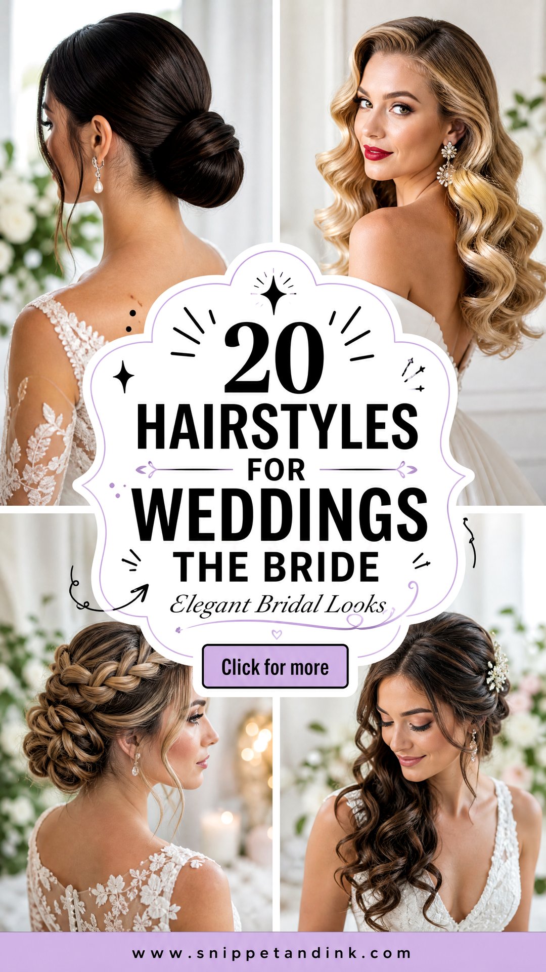 20 Hairstyles for Weddings the Bride Elegant Looks - 20 Hairstyles for Weddings the Bride: Elegant Looks