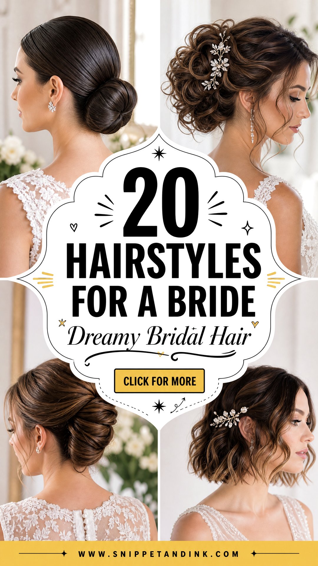 20 Hairstyles for a Bride Dreamy Wedding Hair Ideas - 20 Hairstyles for a Bride: Dreamy Wedding Hair Ideas
