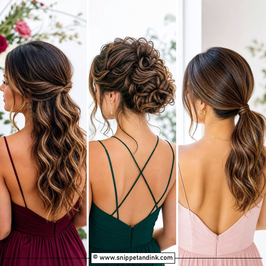 20 Hairstyles for a Wedding Bridesmaid Pretty Updos and Waves