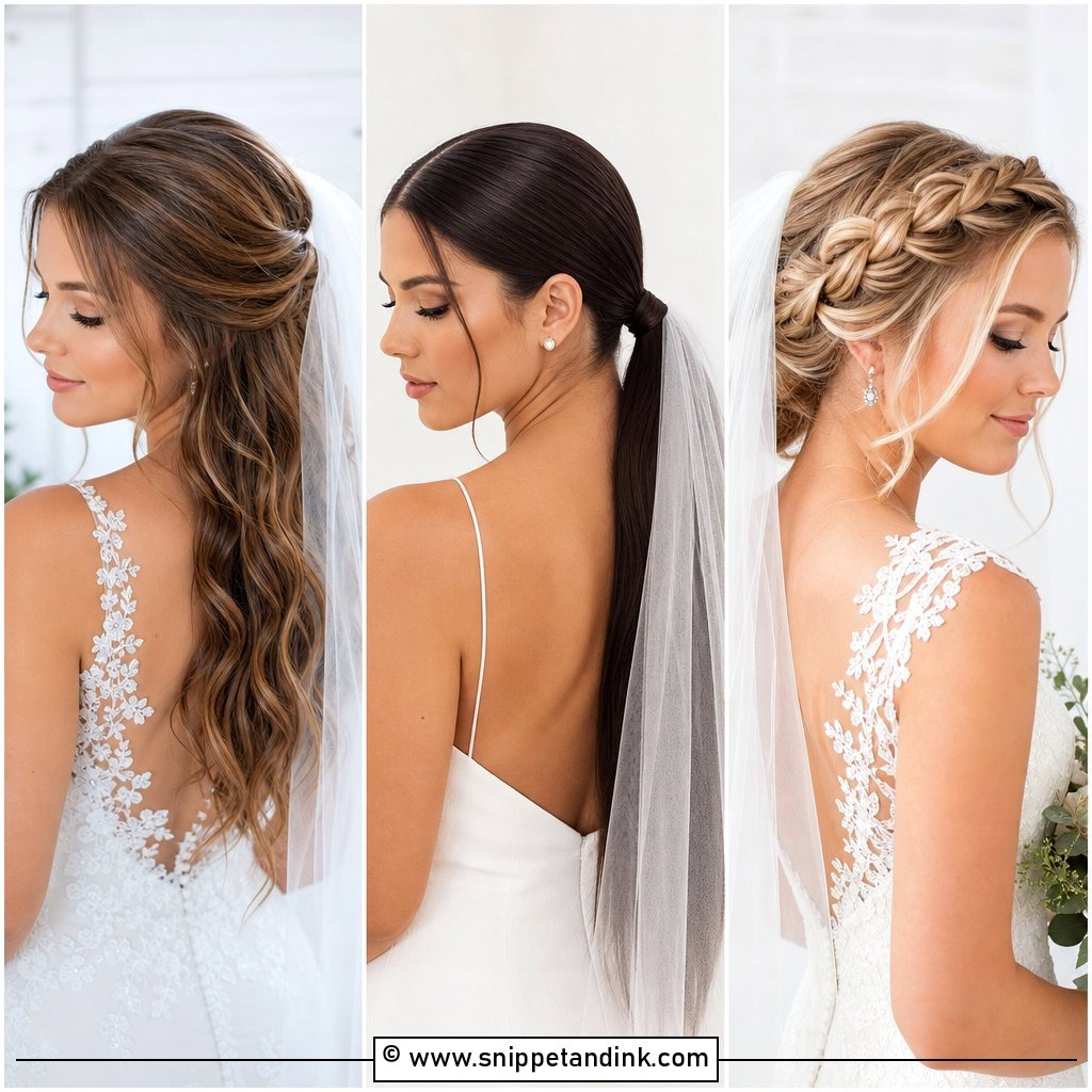 20 Hairstyles with Veil for a Timeless Bridal Moment