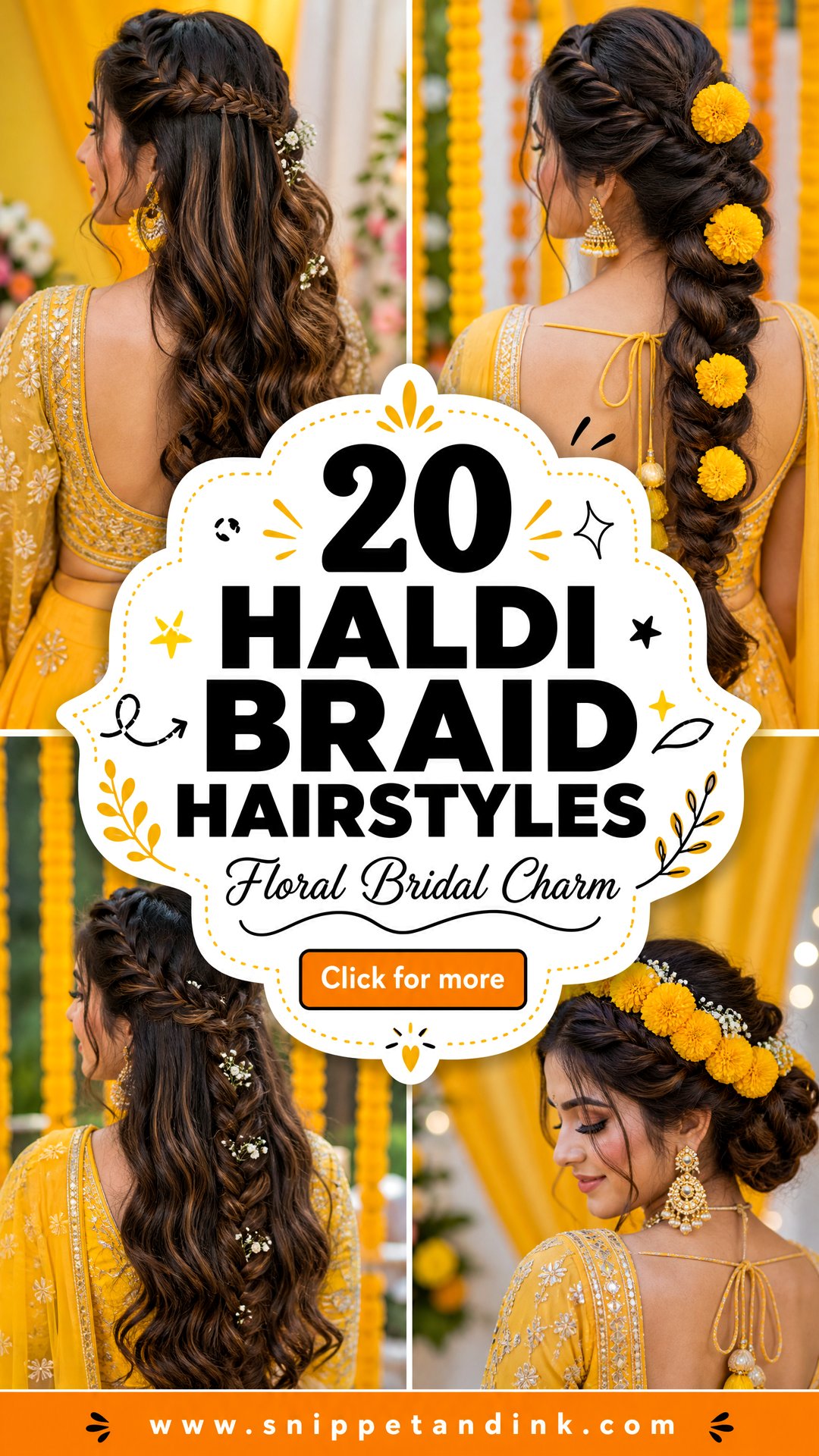 20 Haldi Braid Hairstyles for Bride With Floral Charm - 20 Haldi Braid Hairstyles for Bride With Floral Charm