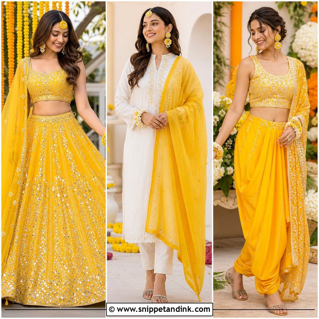 20 Haldi Ceremony Outfit for Girls Ideas for Joyful Style