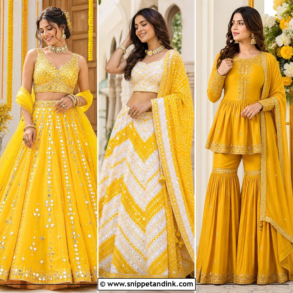 20 Haldi Clothes for Bride Ideas for a Radiant Celebration