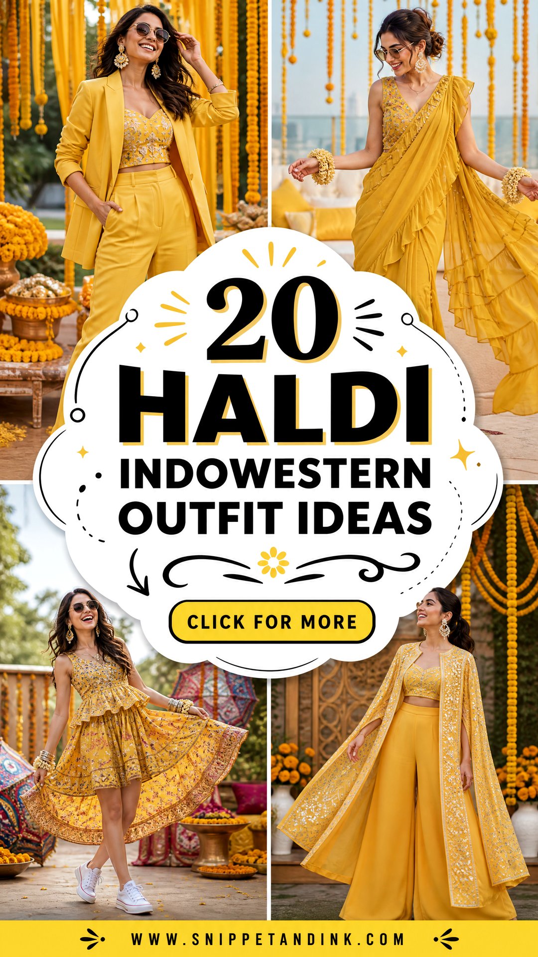 20 Haldi Indowestern Outfit Ideas With a Fresh Modern Twist - 20 Haldi Indowestern Outfit Ideas With a Fresh Modern Twist