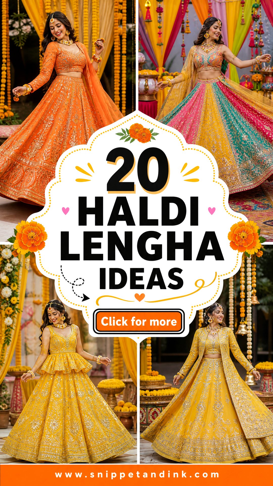 20 Haldi Lengha Ideas for Vibrant Photo-Ready Bridal Style - 20 Haldi Lengha Ideas for Vibrant, Photo-Ready Bridal Style