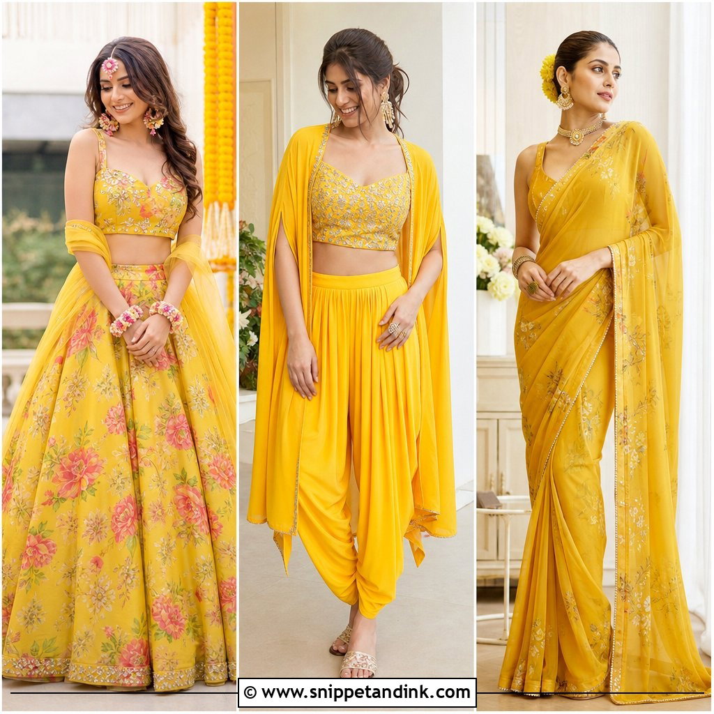 20 Haldi Outfits Ideas for a Vibrant Wedding Celebration