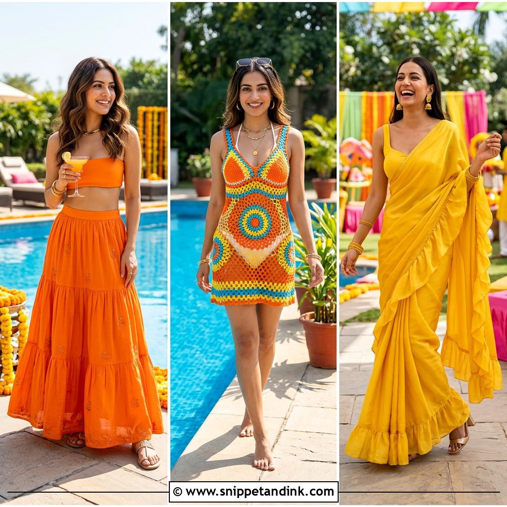 20 Haldi Pool Party Outfit Ideas: Chic Looks for Summer Brides