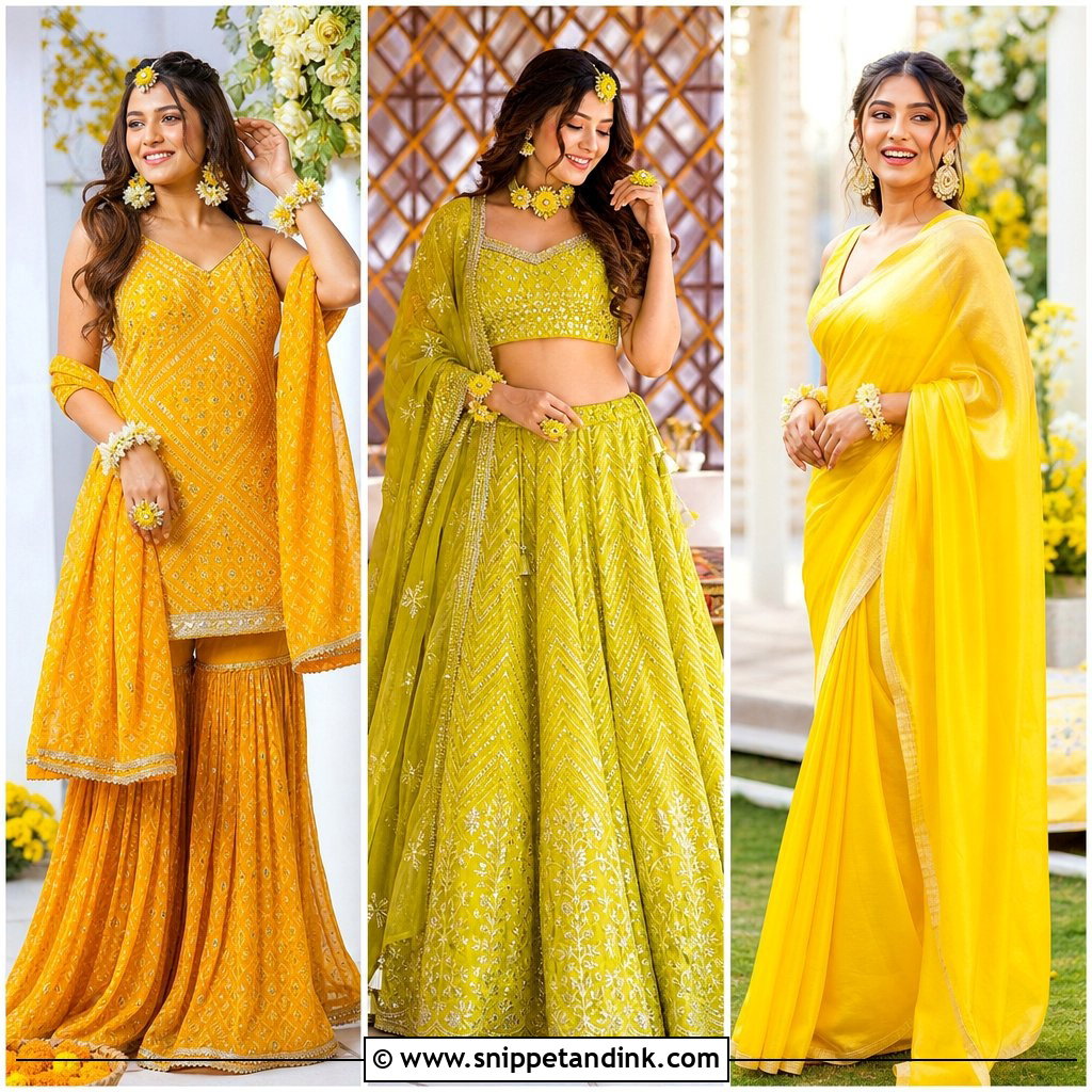 20 Haldi Rasam Dress Ideas: Elegant Looks for Modern Brides