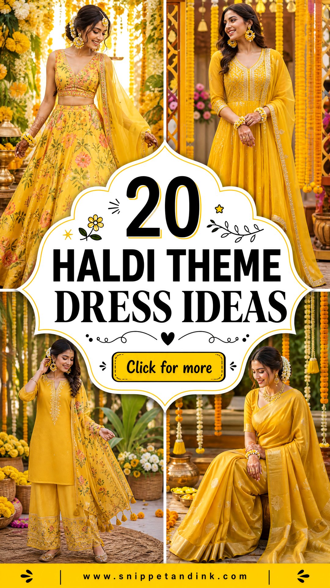 20 Haldi Theme Dress Ideas Fresh Looks for Modern Brides - 20 Haldi Theme Dress Ideas: Fresh Looks for Modern Brides