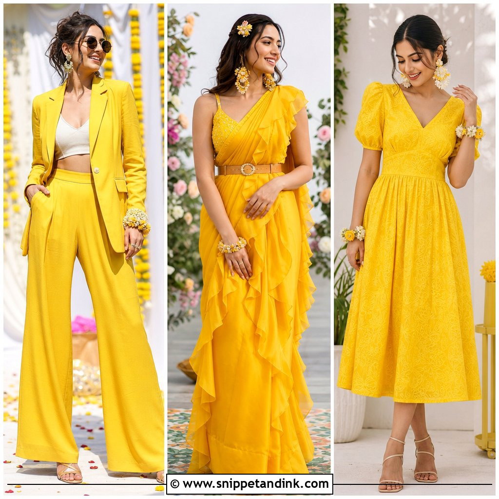 20 Haldi Western Outfit Ideas: Fusion Looks for Modern Brides