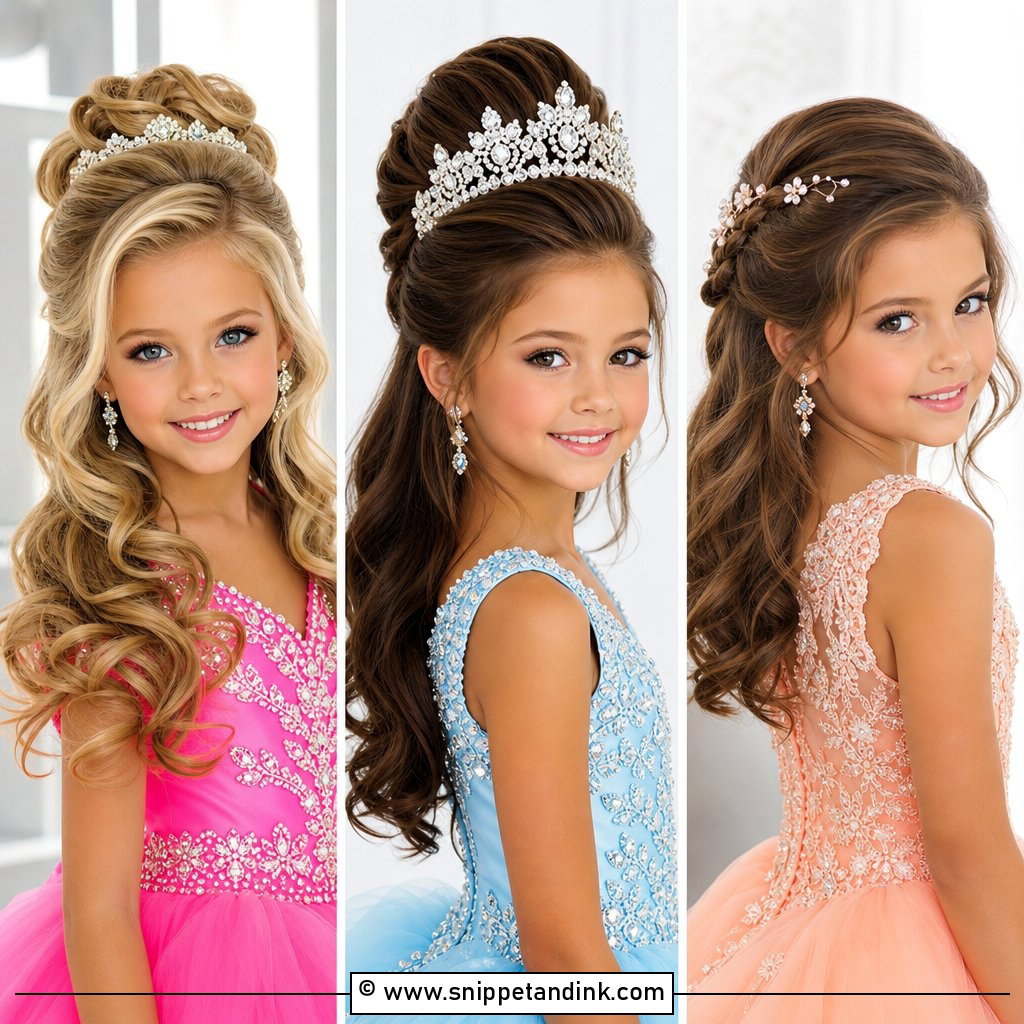 20 Half-Up Half-Down Pageant Hair Ideas for Glam Looks
