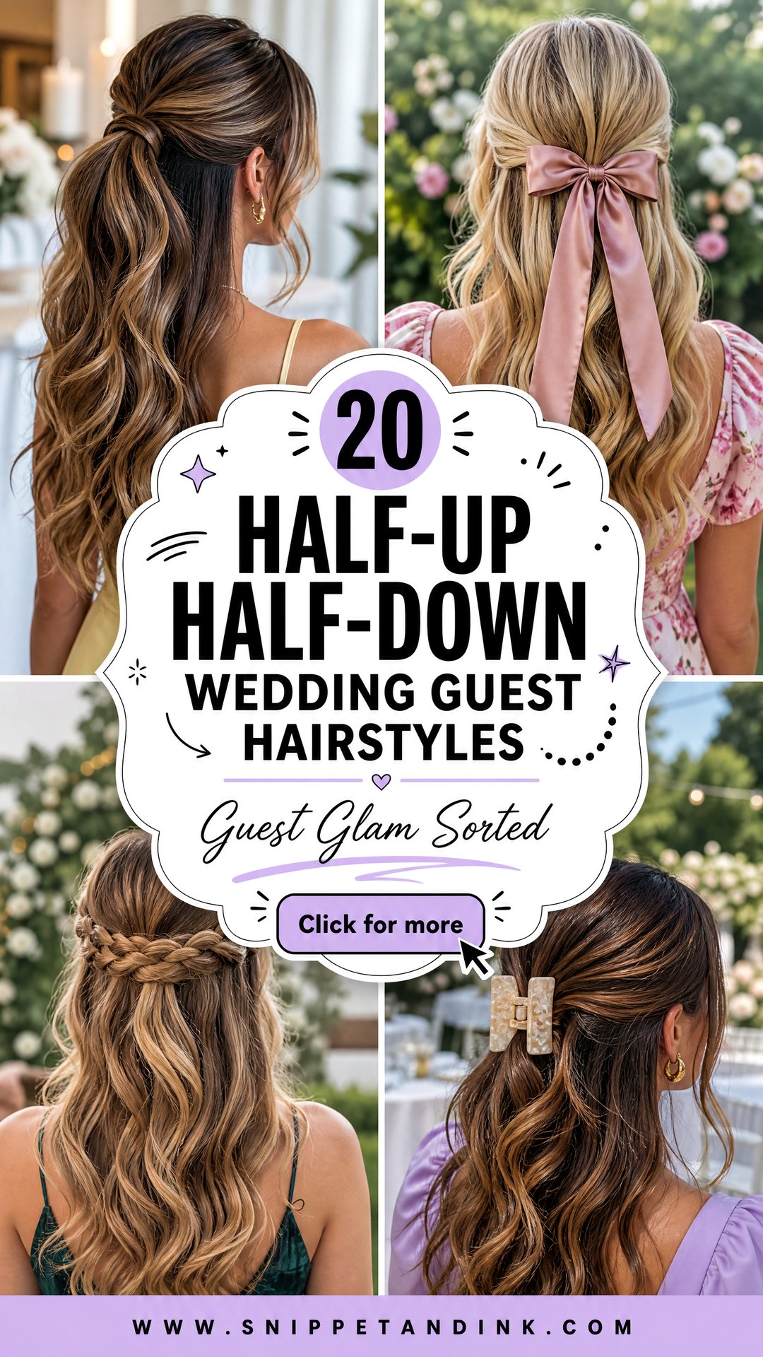 20 Half-Up Half-Down Wedding Guest Hairstyles to Try - 20 Half-Up Half-Down Wedding Guest Hairstyles to Try