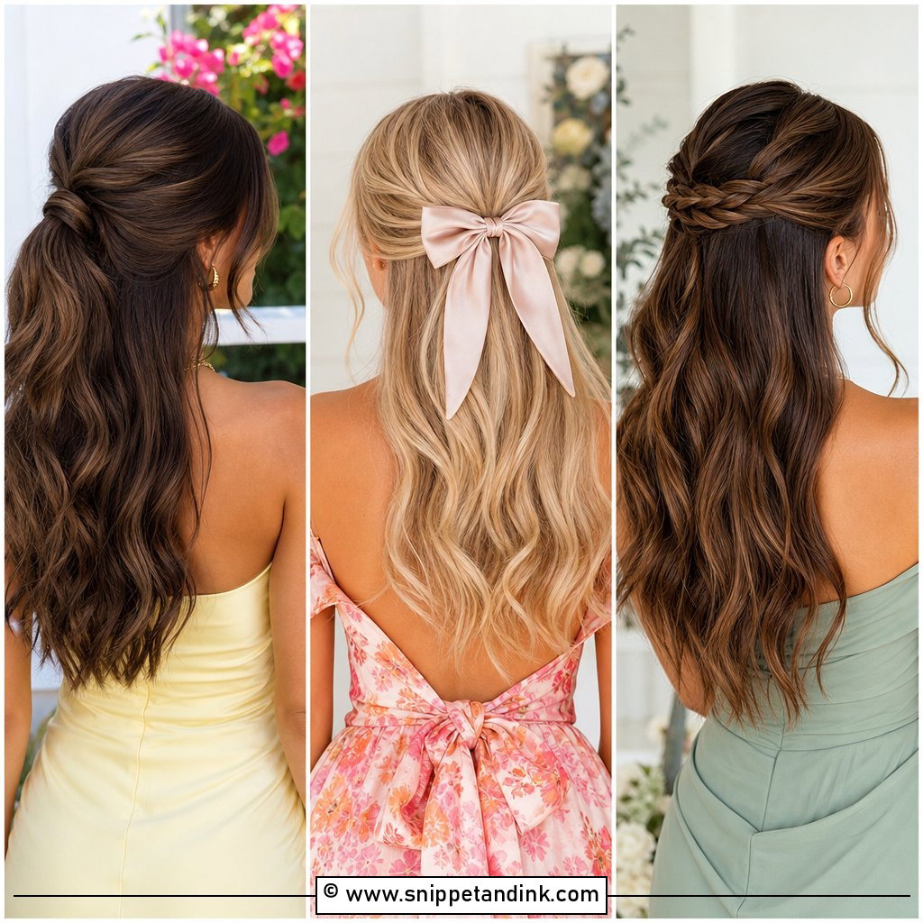 20 Half-Up Half-Down Wedding Guest Hairstyles to Try