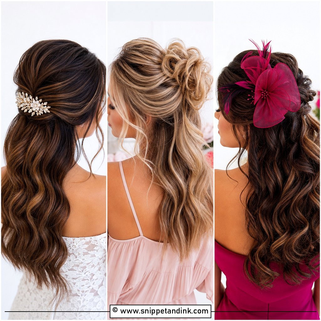 20 Half-Up Mother of Bride Hairstyles for Timeless Elegance