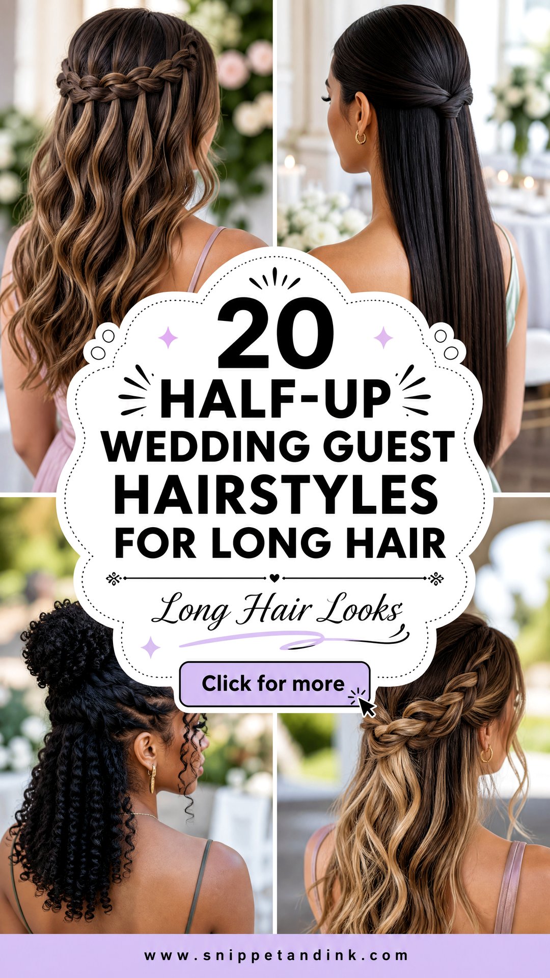 20 Half-Up Wedding Guest Hairstyles for Long Hair to Try - 20 Half-Up Wedding Guest Hairstyles for Long Hair to Try