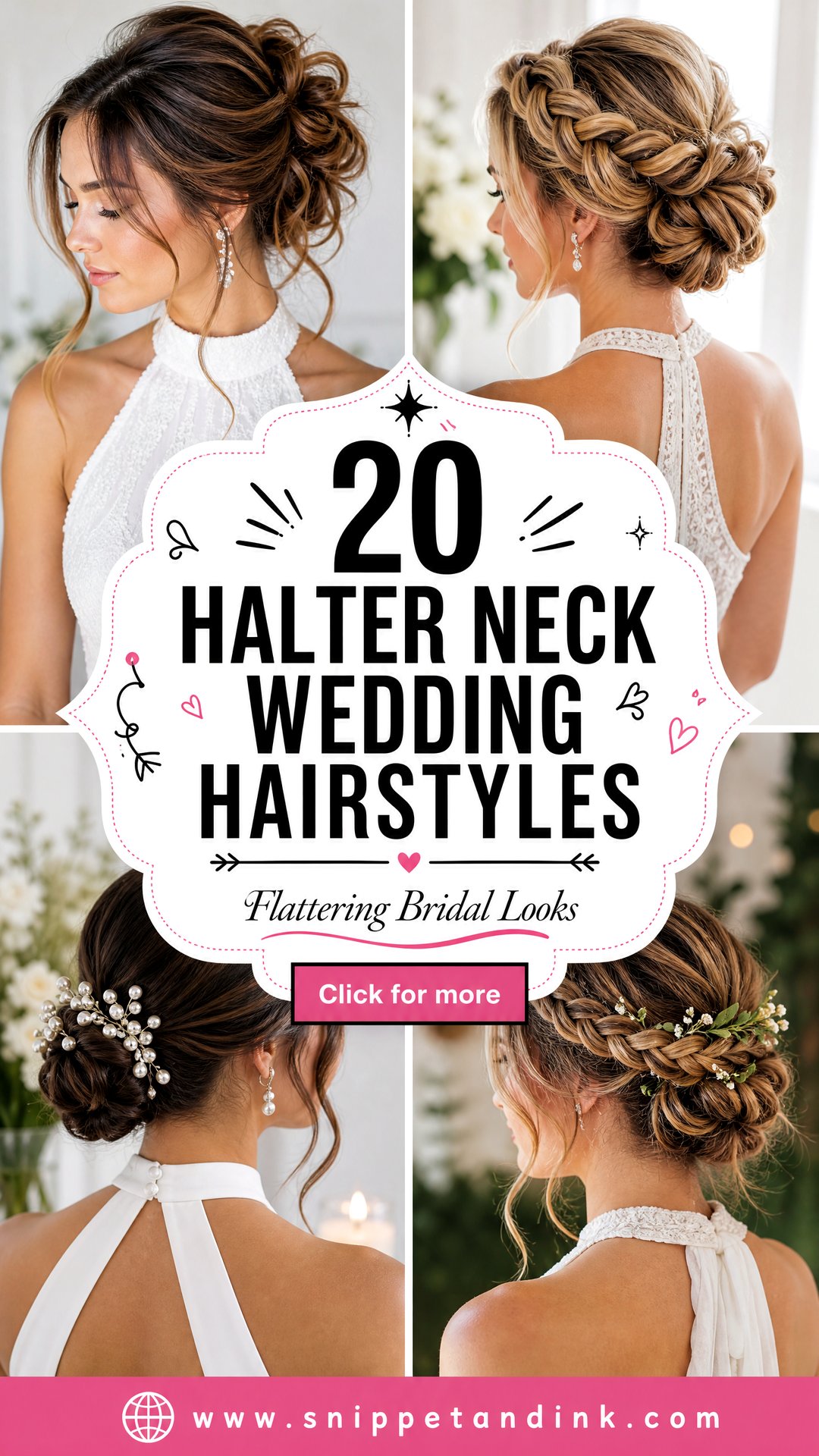 20 Halter Neck Wedding Hairstyles for Flattering Bridal Looks - 20 Halter Neck Wedding Hairstyles for Flattering Bridal Looks