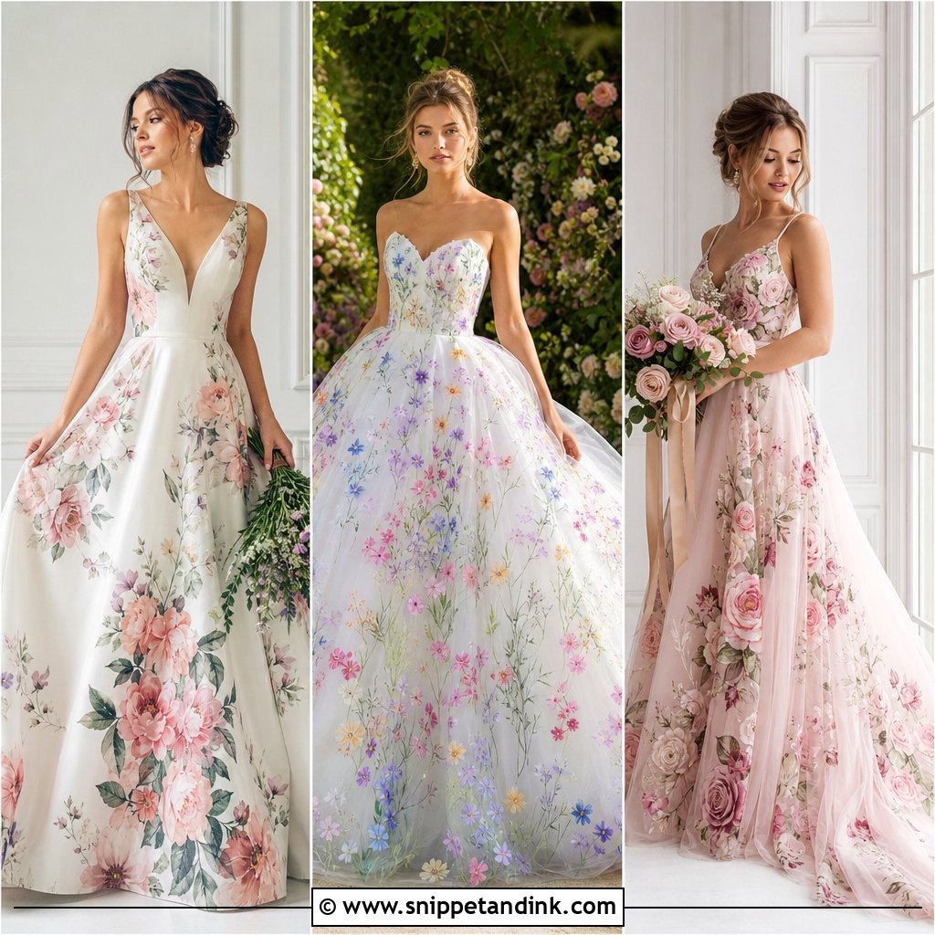 20 Hand Painted Wedding Dress Ideas: Artistic Looks for Brides