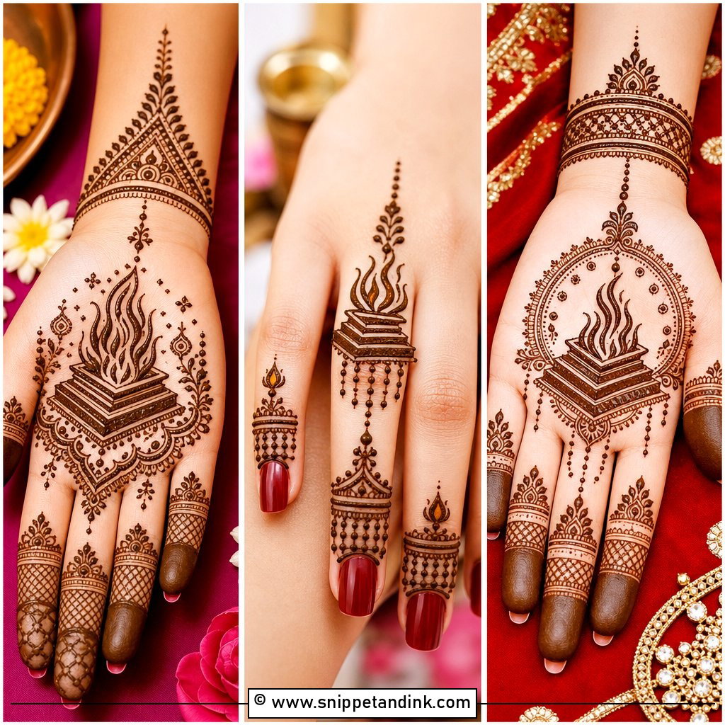20 Havan Kund Mehndi Design Ideas for Sacred Bridal Art