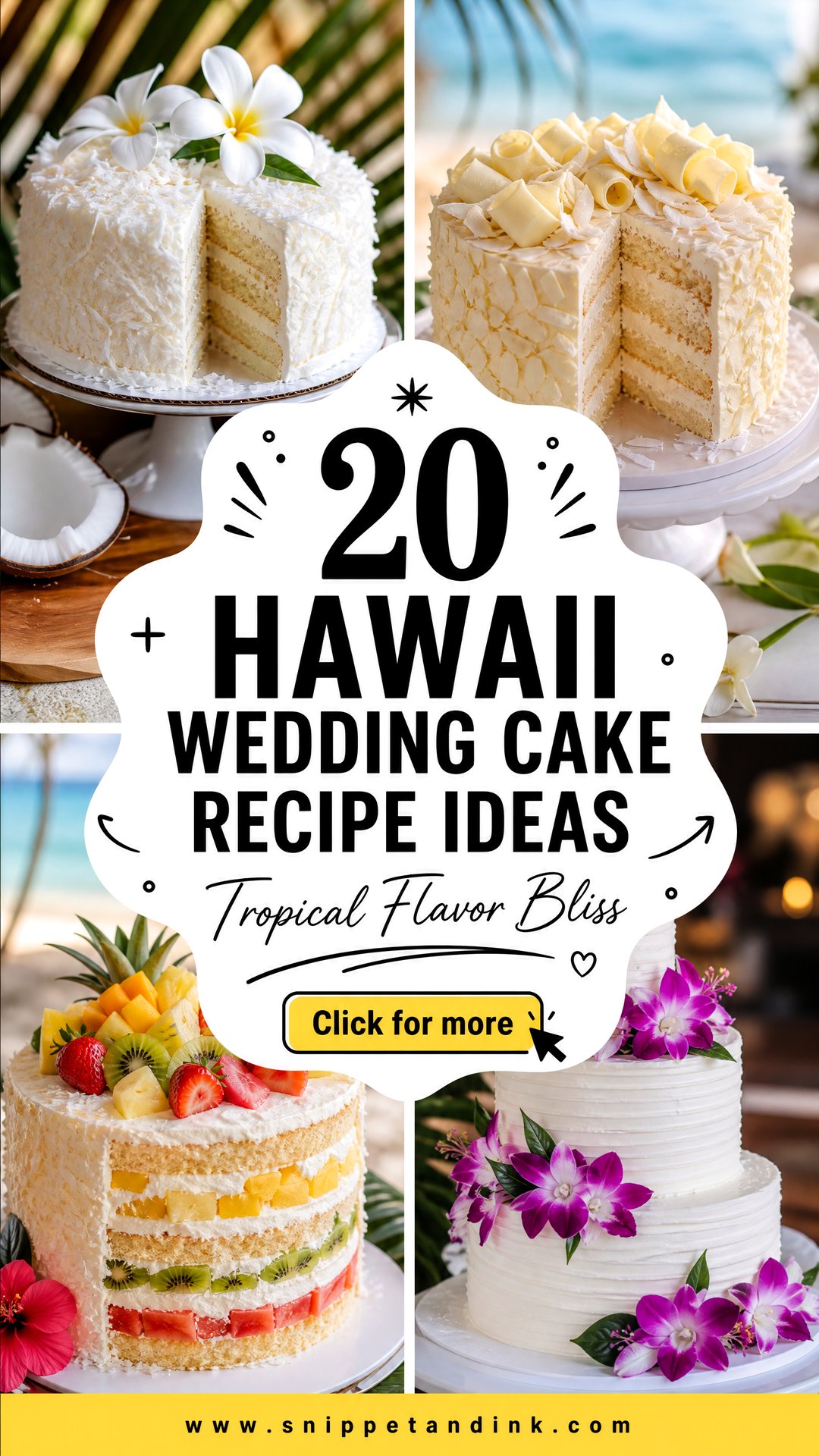 20 Hawaii Wedding Cake Recipe Ideas for Tropical Flavor - 20 Hawaii Wedding Cake Recipe Ideas for Tropical Flavor