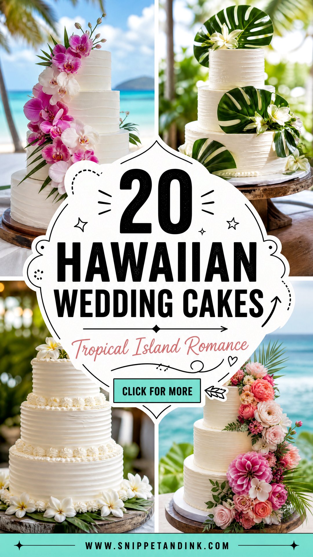20 Hawaiian Wedding Cakes for Tropical Island Romance - 20 Hawaiian Wedding Cakes for Tropical Island Romance