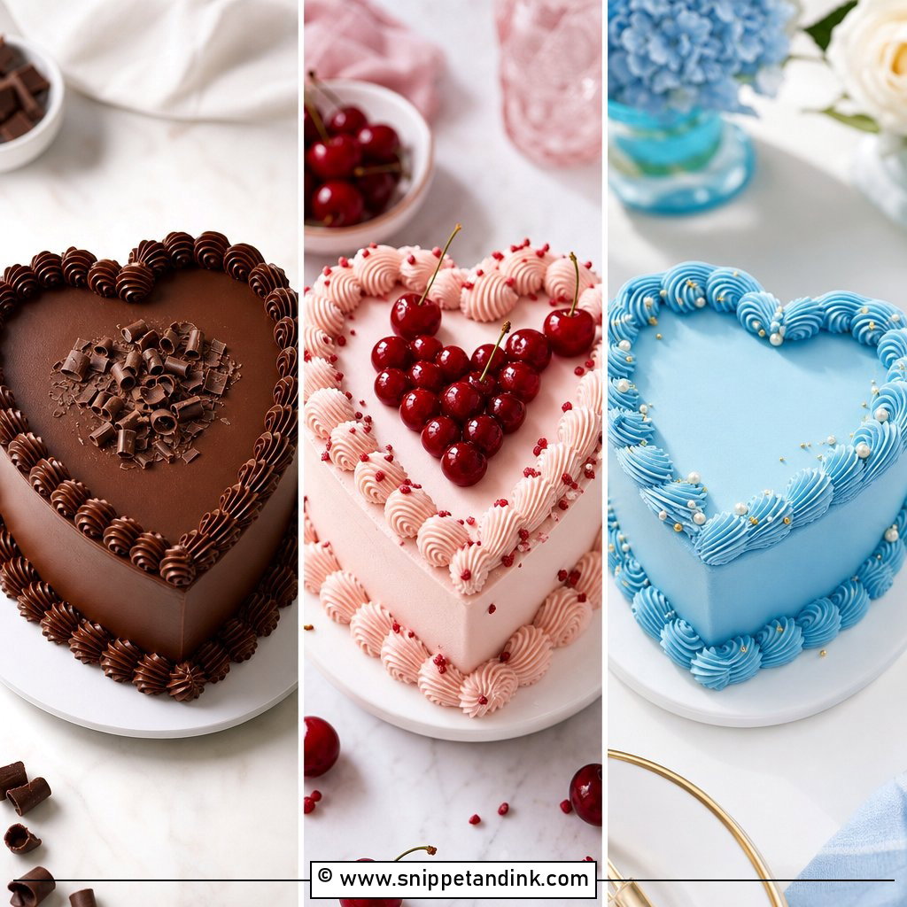 20 Heart Shape Cake Ideas for Wedding Romance