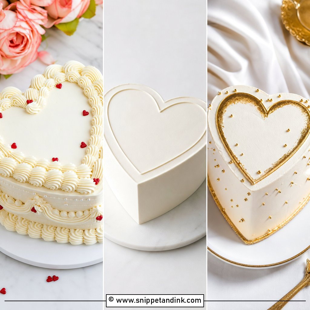 20 Heart Wedding Cake Ideas for Romantic Receptions