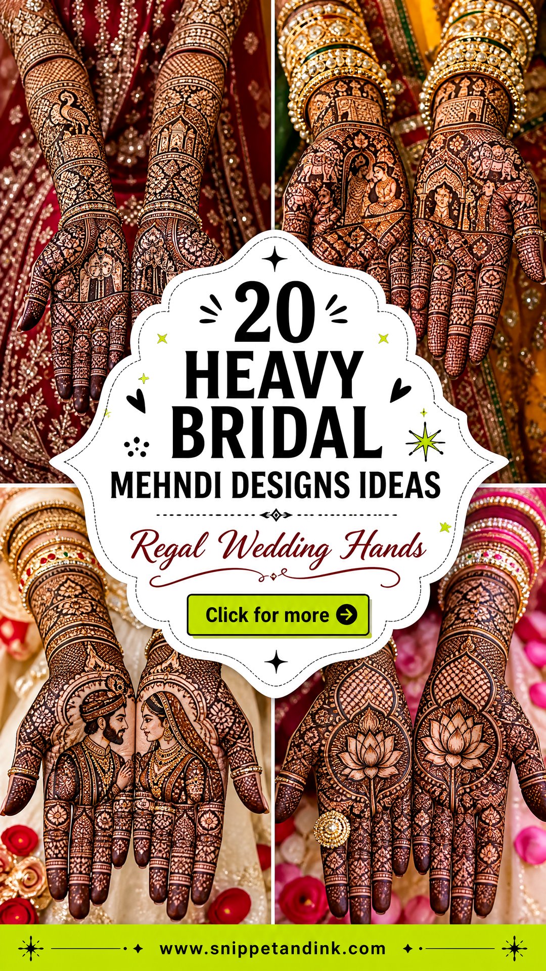 20 Heavy Bridal Mehndi Designs for Regal Wedding Hands - 20 Heavy Bridal Mehndi Designs for Regal Wedding Hands