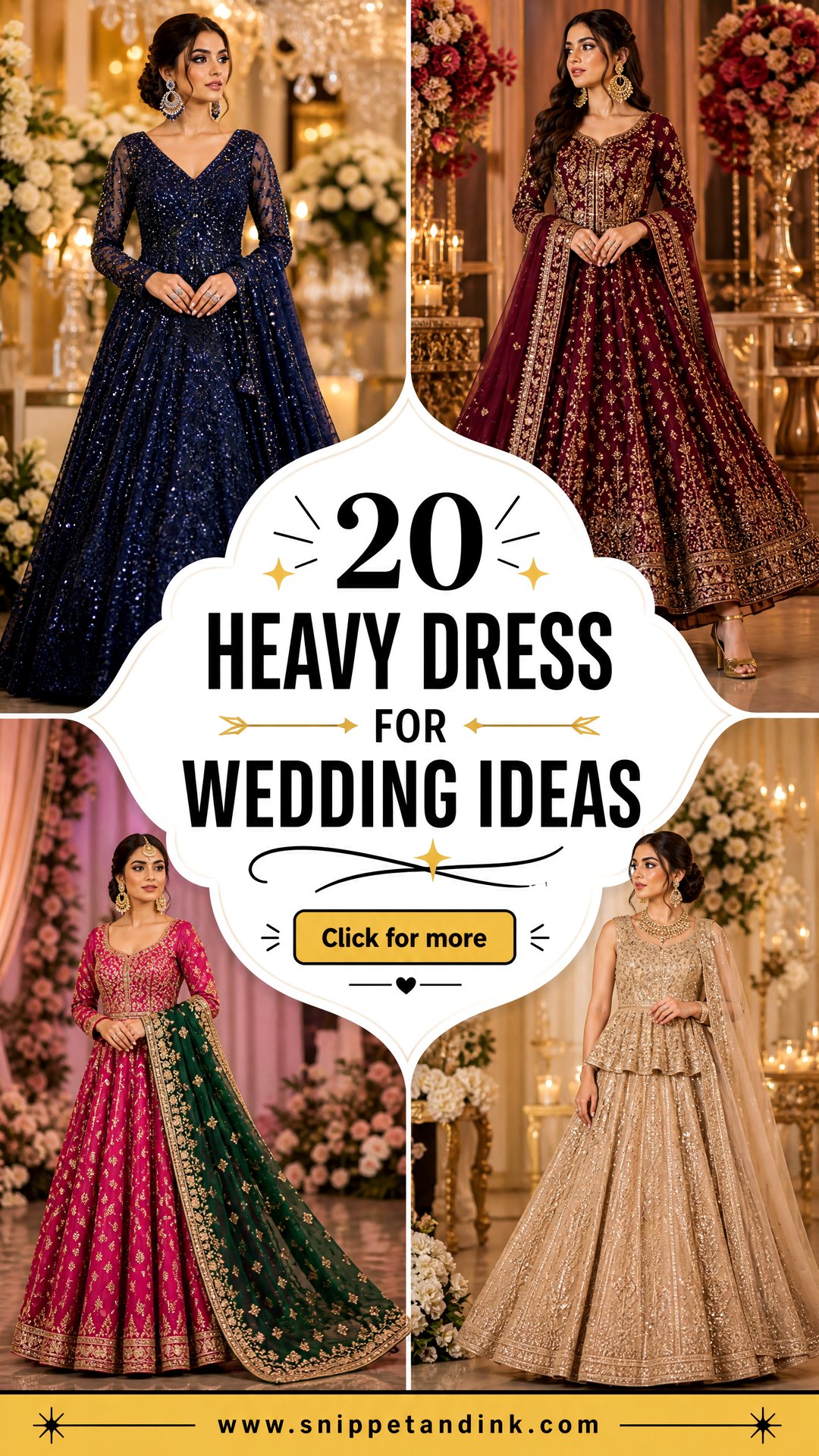 20 Heavy Dress for Wedding Ideas Regal Looks for Brides - 20 Heavy Dress for Wedding Ideas: Regal Looks for Brides