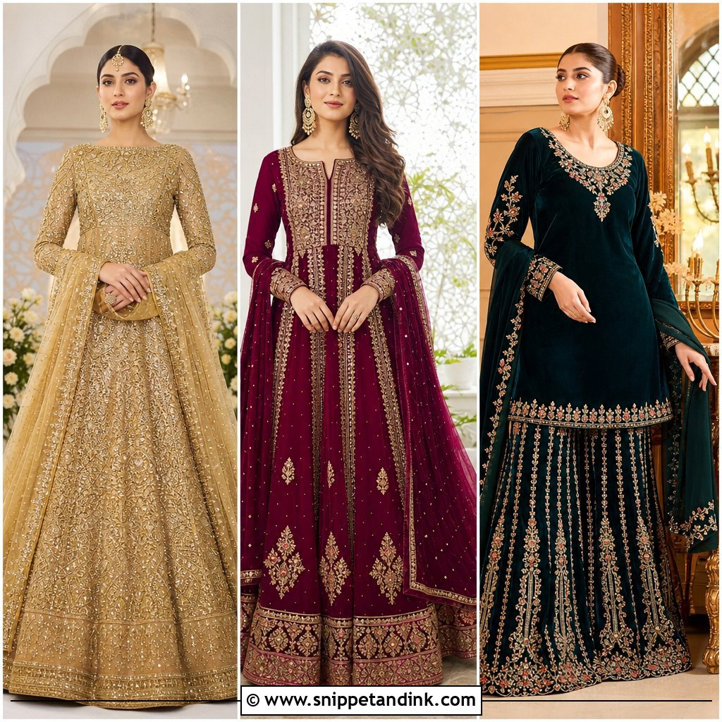 20 Heavy Dresses for Wedding That Make a Grand Entrance