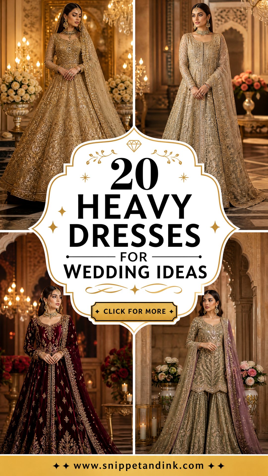 20 Heavy Dresses for Wedding That Make a Grand Entrance - 20 Heavy Dresses for Wedding That Make a Grand Entrance